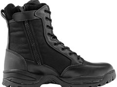 Maelstrom Men's TAC FORCE 8 Inch Military Tactical Duty Work Boot with Zipper, Black, 12 M US